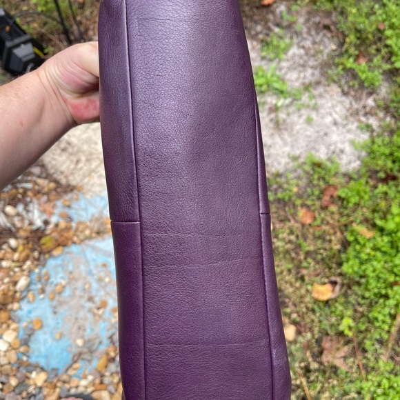 Coach Madison Phoebe purple pebbled leather Hobo satchel Bag - Picture 6 of 15